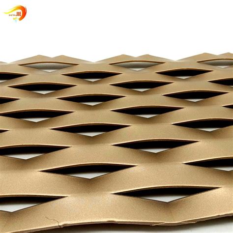 OEM Ral Color Powder Coated Expanded Metal Mesh For Facade Cladding