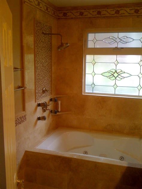 We highlighted five stunning bathroom glass trends. Stained Glass Window Bathroom Hancock Park | Eden Builders