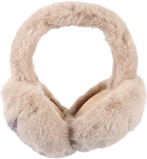 Soimiss Ear Muffs For Women Winter Ear Warmers Soft Warm Plush Foldable