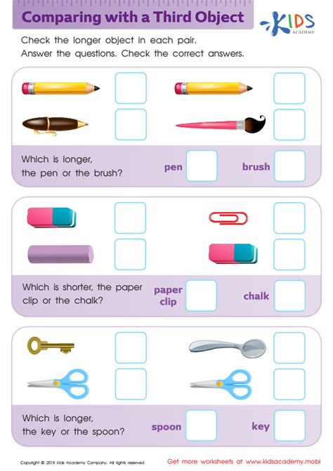 How To Measure Using The World Around You Compare Length For Grade 1