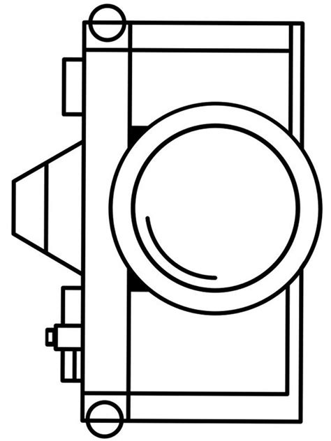 Polaroid Camera Coloring Page The Camera Is An Optical Device For