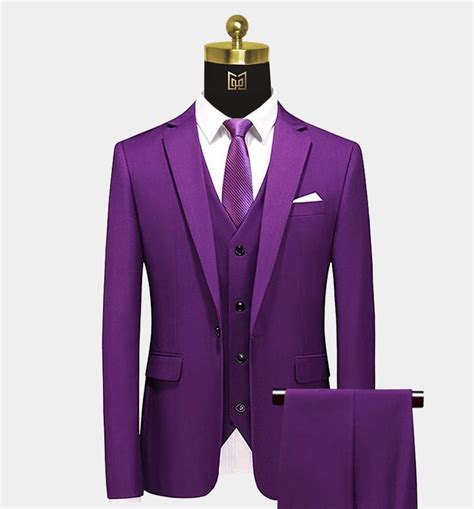 3 Piece Purple Suit Gentlemans Guru Purple Suits Prom Outfits For