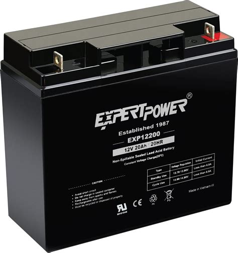 Expertpower Exp12200 12 Volt 20 Ah Rechargeable Battery With Threaded