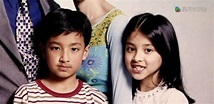 陳凱琳與孖生細佬童年合照 混血外表超標緻 深邃五官 異國特色