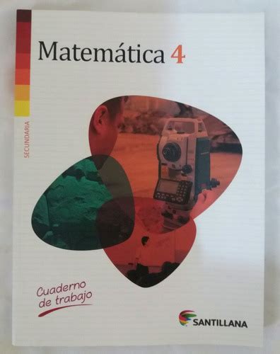 Cuaderno De Trabajo Matematica 4 Secundaria Santillana S 2900 En