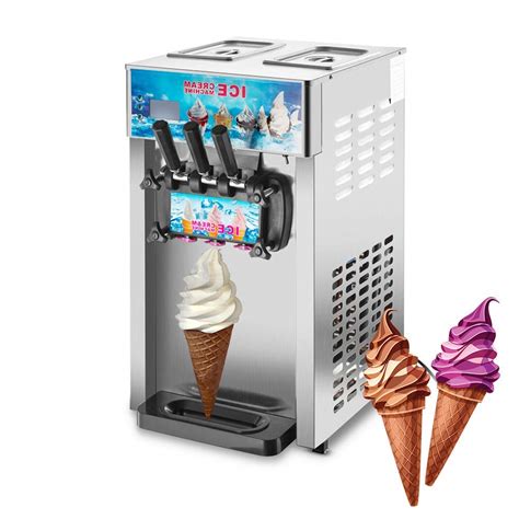 Amazon Com Commercial Flavors Soft Ice Cream Machine L Frozen Ice Cream Cones Machine