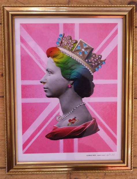 illuminati neon mini rainbow punk queen ii framed the art hound gallery