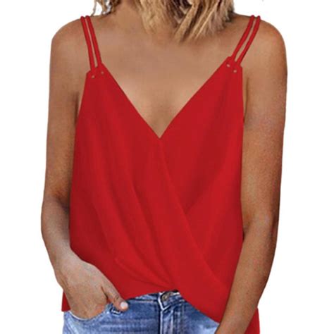 club tanks top women camisole camis double slings cool solid color tees sexy bar party vest