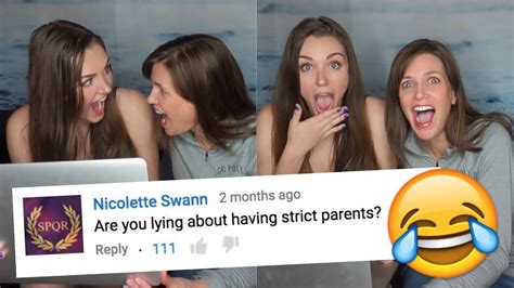 Reading Hate Comments With My Mom Ally Hardesty Youtube