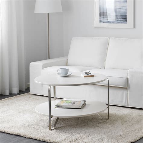 Imfors Coffee Table White 80 Cm Ikea