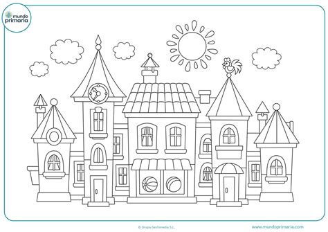Dibujos de casas para colorear - Mundo Primaria