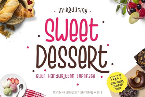 Sweet Dessert Script Font All Free Fonts