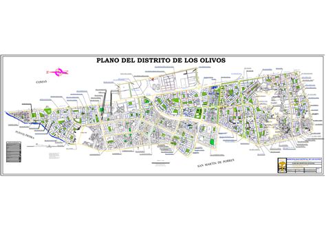 Plano Del Distrito De Los Olivos