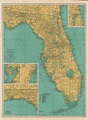 Rand McNally Standard Map of Florida. / Rand McNally Road Map Florida ...