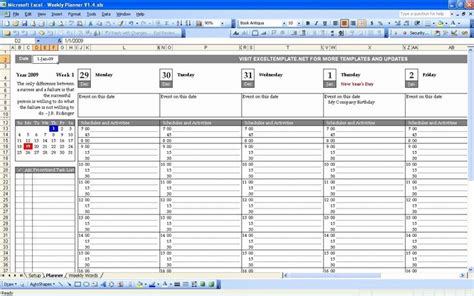 Daily Planner Excel Template Lovely Excel Format Really Nice Diy