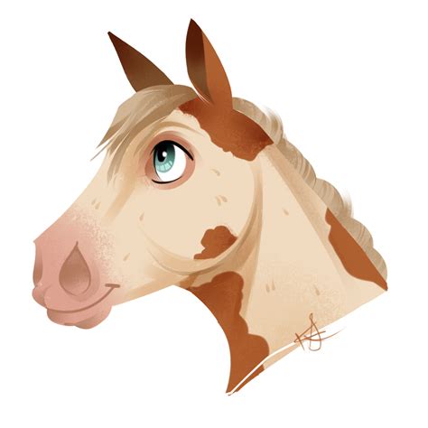 Super Cute Cartoon Of Intoxication Palomino Overo Blue Eyes Paint