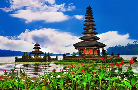 Download Indonesia Bali Temple Religious Pura Ulun Danu Bratan 4k Ultra