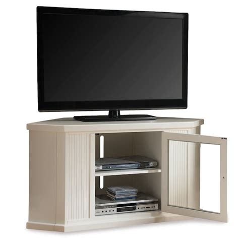 Leick Home Riley Holliday Moderncontemporary White Corner Tv Stand