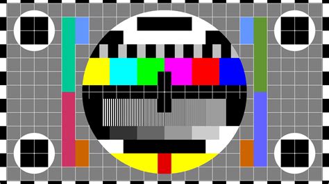 Test patterns come in all varieties. SMPTE color bars: common NTSC test pattern