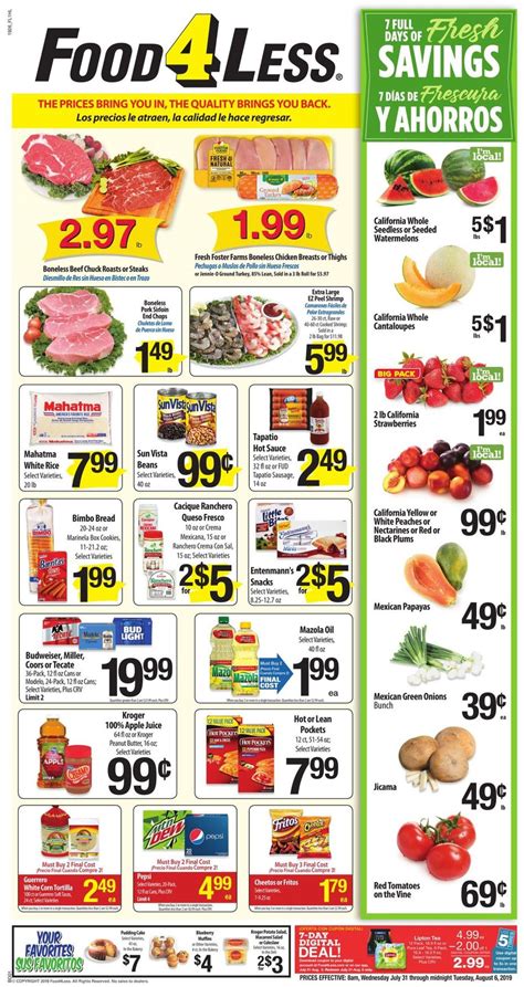 Food 4 Less Current weekly ad 07/31 - 08/06/2019 - frequent-ads.com