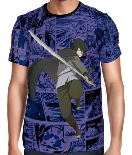 Camisas Camisetas De Animes Mangá Naruto Sasuke Uchiha Mercadolivre