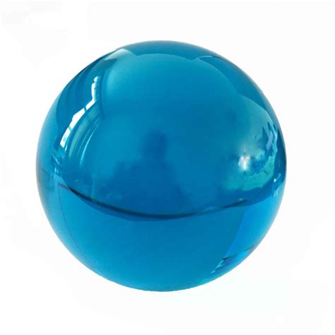 70mm Without Base Aquamarine Decorative Solid Glass Ball Crystal Ball Sphere Crystal Decorative