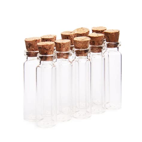 Buy 50pcs Lot 12 40mm Mini Wishing Bottles Glass Vial Clear Decorative Bottle