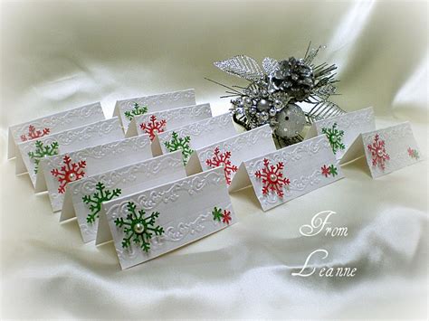 Personalize your wedding place cards with your wedding colors and guest names instantly online. Stamping A Little Sunshine: Dinner Place Cards and Matching Christmas Card...