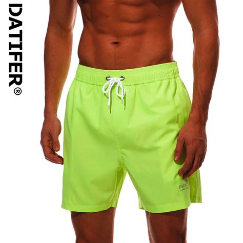 Four Way Stretch Fabric Summer Board Shorts Mens Swimming Trunks Surf
