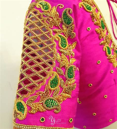 Cutwork Embroidered Blouse At Yuti Beautiful Pink Color Designer