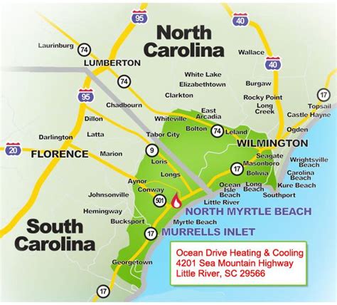 Exploring South Carolina Beaches Map In 2023 Map Of The Usa