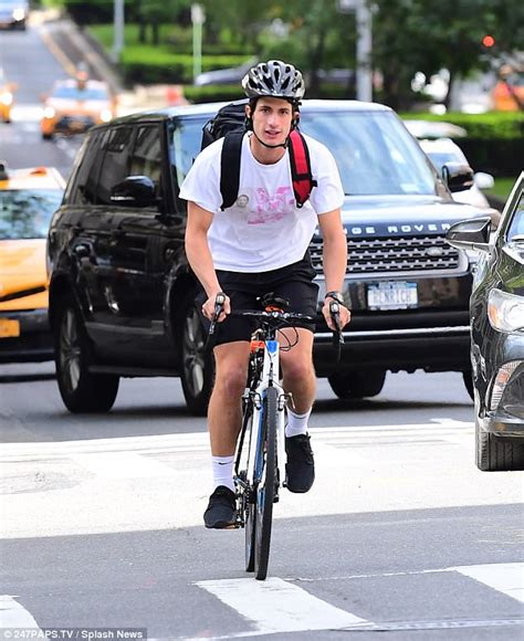 Jack Schlossberg Enjoys A Morning Bike Ride In New York Daily Mail Online