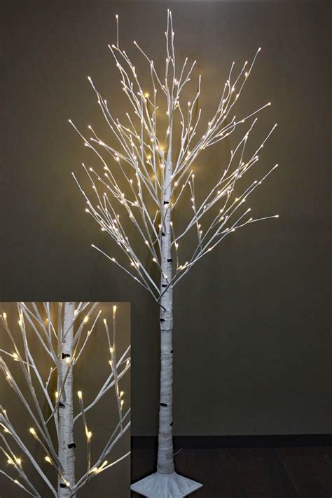 8 Foot White Birch Tree 240 Warm White Leds From The Light Garden