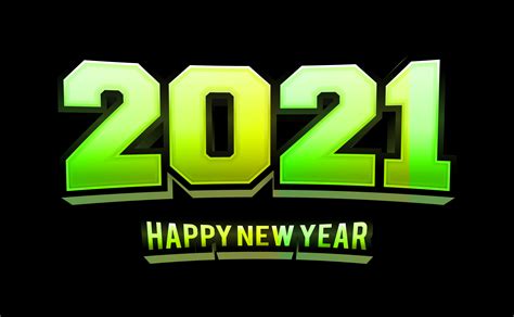 Free Happy New Year 2021 Background Vector Art