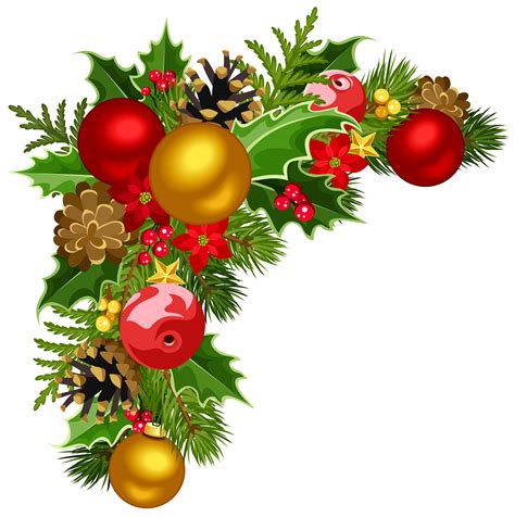 Christmas decoration PNG transparent image download, size 3075x3089px