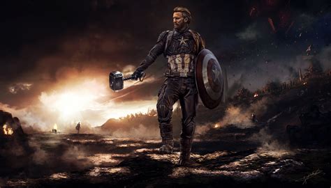 Captain America Mjolnir And Shield 2020 Hd Superheroes 4k Wallpapers