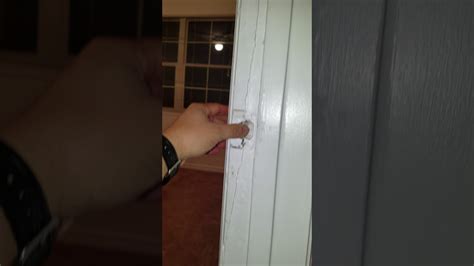 Bedroom Door frame cracked    