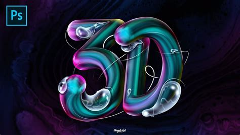 Video Learn How To Create D Text Effect In Photoshop Tutorials D Full Hd Graphic Design