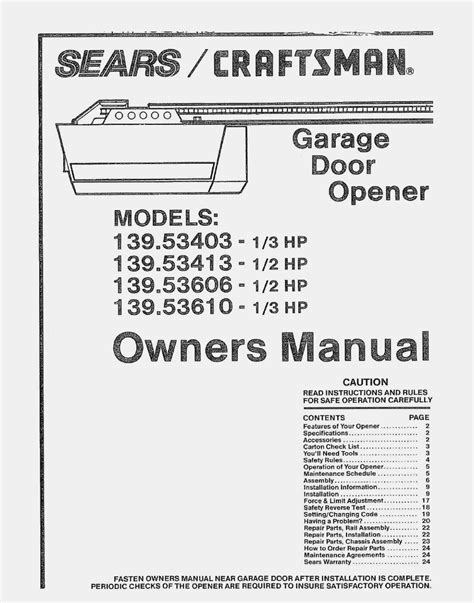 Craftsman Garage Door Sensor Wiring Diagram Uploadise