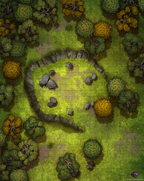 Forest Wilderness Vol 2 Dandd Map For Roll20 And Tabletop — Dice