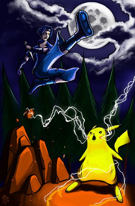 Sasuke Vs Pikachu By Harpo Exe On Deviantart