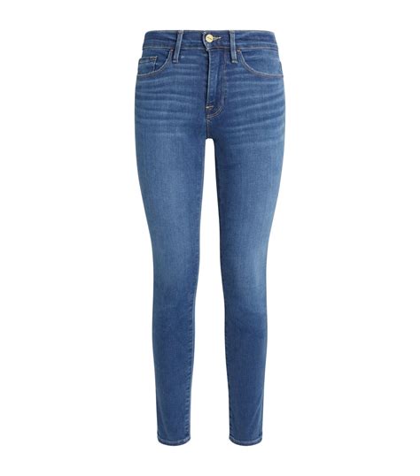 Womens Frame Blue Le Skinny De Jeanne Crop Jeans Harrods Uk