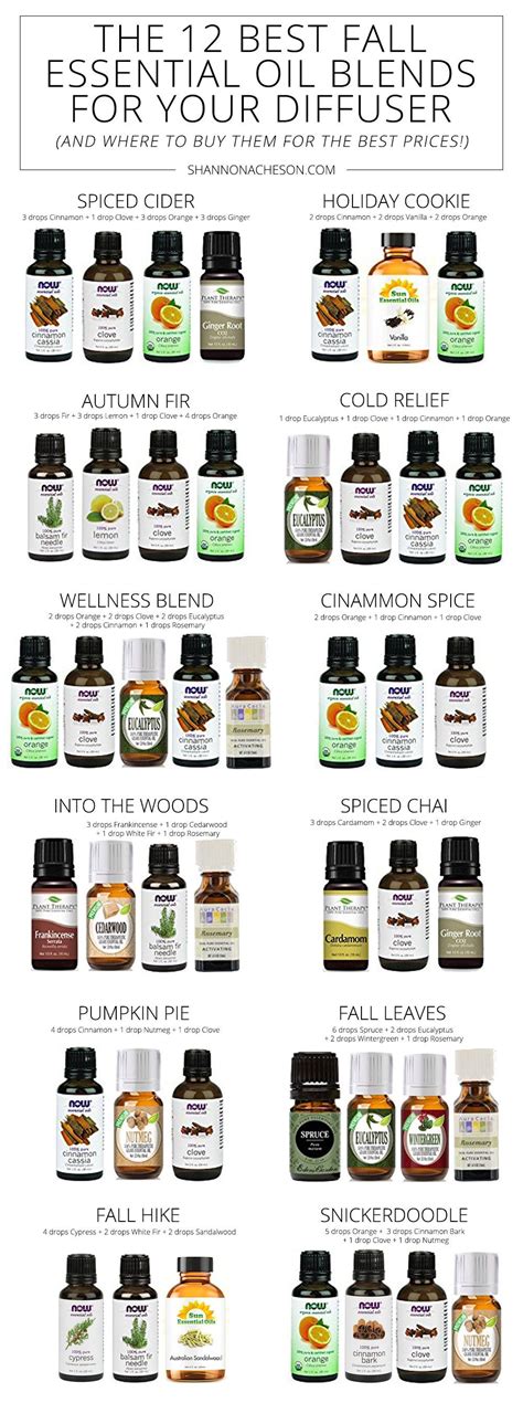 12 Of The Best Fall Essential Oil Blends For Your Diffuser Fall Essential Oils Essential Oil