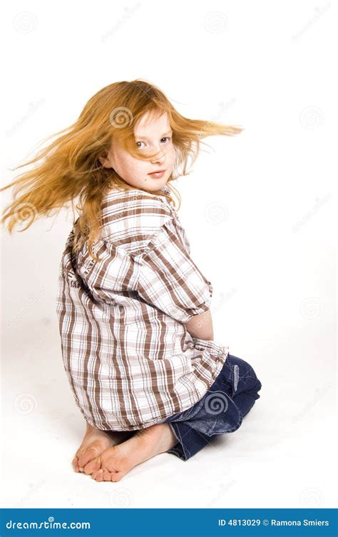 Girl Swinging Her Hair Stock Image Image Of Child Head 4813029