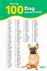 Most Popular Dog Names in the USA | Top dog names, Cute names for dogs ...