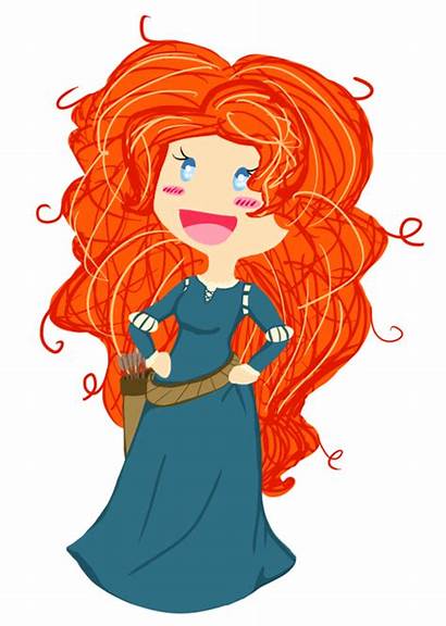Merida Chibi Deviantart Disney Cartoon Brave Princess