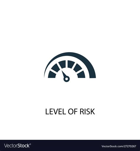 Level Risk Icon Simple Element Royalty Free Vector Image