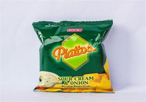 Piattos Cheese Flavored Potato Crisps By Jack `n Jill Editorial Stock