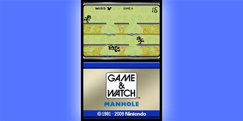 Game And Watch Manhole Nintendo Dsiware Games Nintendo