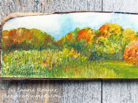Autumn Hills Watercolor Landscape